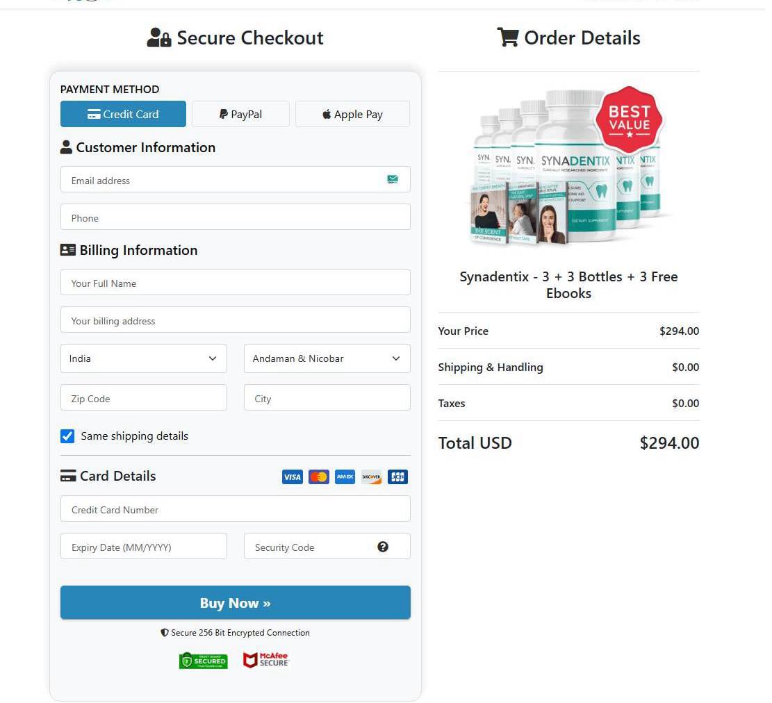 Synadentix Order to Buy Now